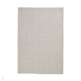 Boucle E6404 Modern Plain Textured Beaded Boucle Pile Soft-Touch Polyester Flatweave White/Grey Rug