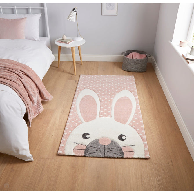 Brooklyn 20341 Kids Rabbit Soft Pink Rug-Think Rugs-Rug Love - The Most Loved Rug Store