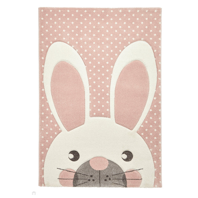 Brooklyn 20341 Kids Rabbit Soft Pink Rug-Think Rugs-Rug Love - The Most Loved Rug Store