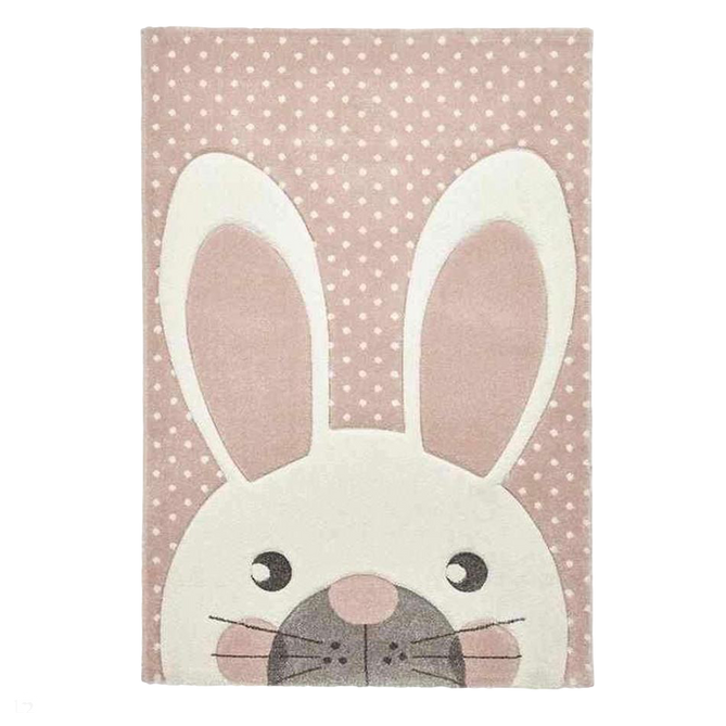 Brooklyn 20341 Kids Rabbit Soft Pink Rug-Think Rugs-Rug Love - The Most Loved Rug Store