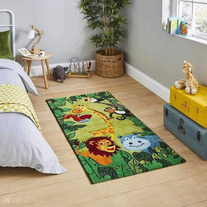 Brooklyn 53747 Kids Jungle Soft Green Rug-Think Rugs-Rug Love - The Most Loved Rug Store