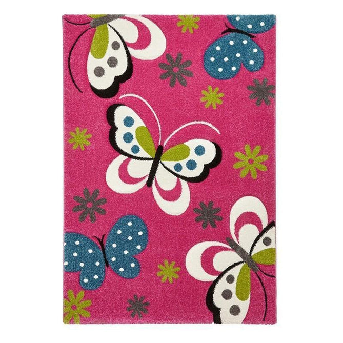 Brooklyn 772 Kids Butterflies Soft Pink Rug-Think Rugs-Rug Love - The Most Loved Rug Store