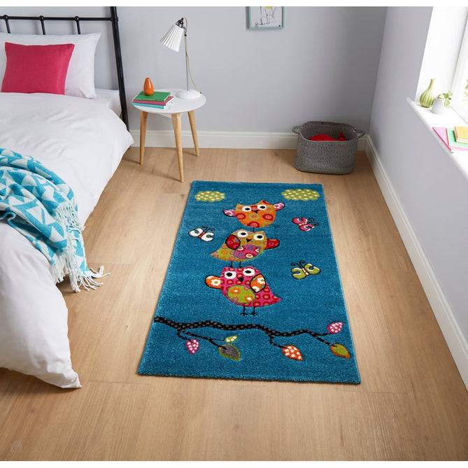 Brooklyn 793 Kids Birds Soft Blue Rug-Think Rugs-Rug Love - The Most Loved Rug Store