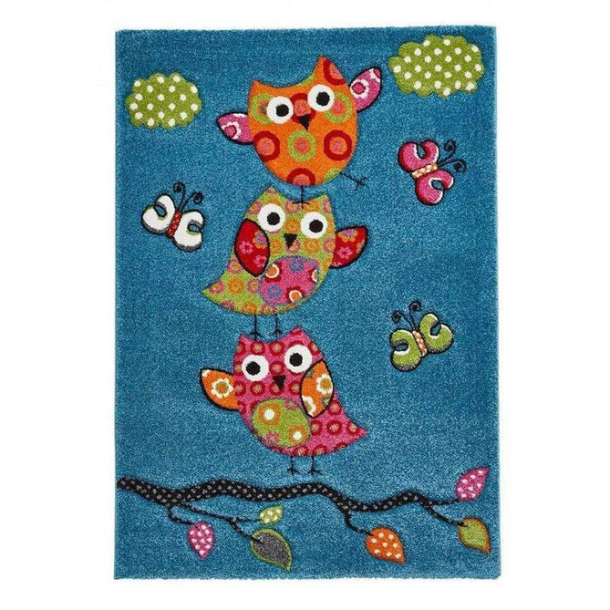 Brooklyn 793 Kids Birds Soft Blue Rug-Think Rugs-Rug Love - The Most Loved Rug Store