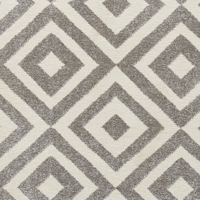 Brooklyn BRK89 Modern Geometric Diamond Soft Carved Durable Short Pile Grey/White Rug-Think Rugs-Rug Love - The Most Loved Rug Store