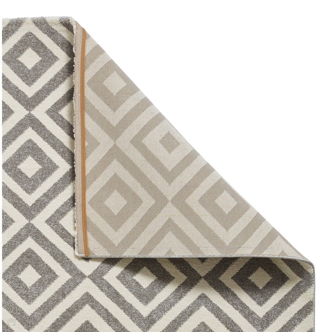 Brooklyn BRK89 Modern Geometric Diamond Soft Hand-Carved Grey/White Rug-Think Rugs-Rug Love - The Most Loved Rug Store