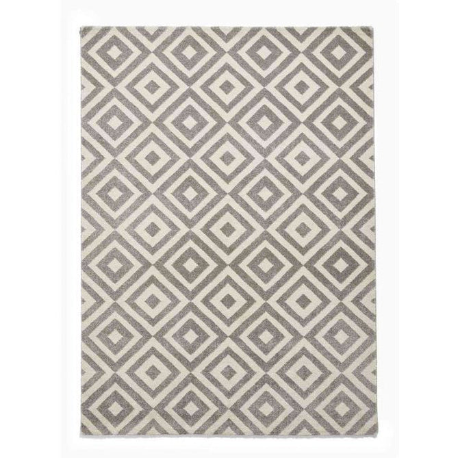 Brooklyn BRK89 Modern Geometric Diamond Soft Hand-Carved Grey/White Rug-Think Rugs-Rug Love - The Most Loved Rug Store