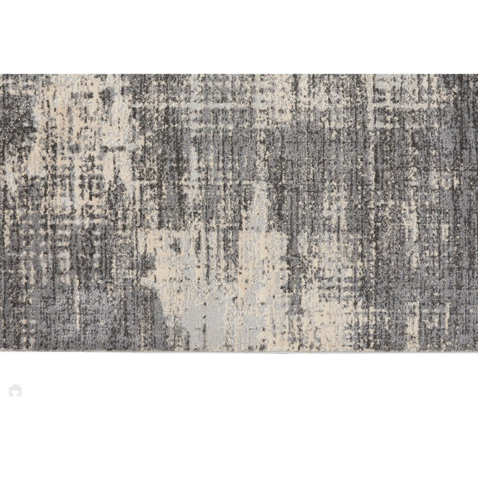 CK Rush CK953 Modern Crosshatched Linear Abstract Distressed Hi-Low Textured Low Flat-Pile Grey/Beige Rug-Calvin Klein-Rug Love - The Most Loved Rug Store