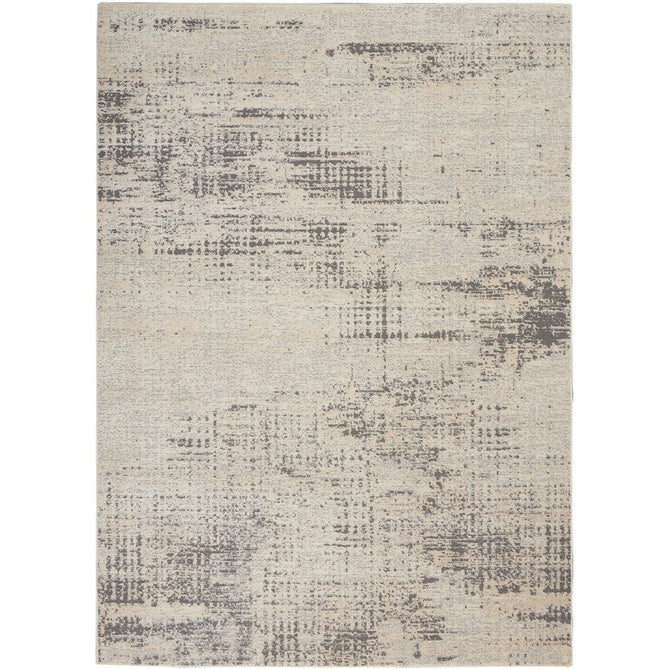 CK Rush CK953 Modern Crosshatched Linear Abstract Distressed Hi-Low Textured Low Flat-Pile Ivory/Beige Rug-Calvin Klein-Rug Love - The Most Loved Rug Store