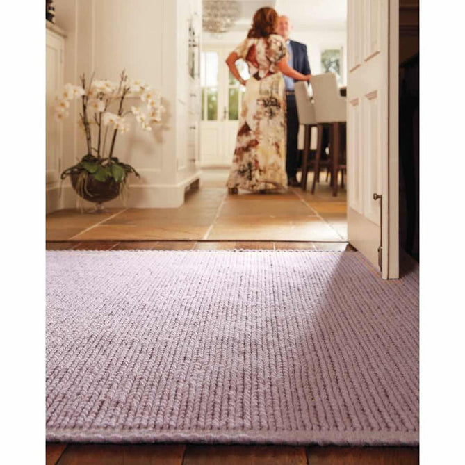 Cable Modern Plain Border Braided Knit Hand-Woven Textured Wool Flat-Pile Blush Pink Rug-Origins-Rug Love - The Most Loved Rug Store