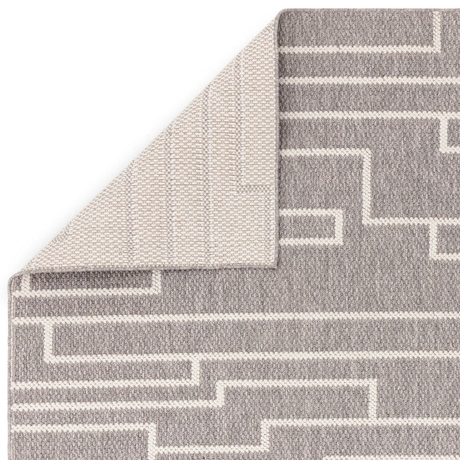 Camber Track Modern Geometric Durable Hi-Low Textured Pile Polyester Flatweave Grey/Cream Rug-Asiatic Carpets-Rug Love - The Most Loved Rug Store