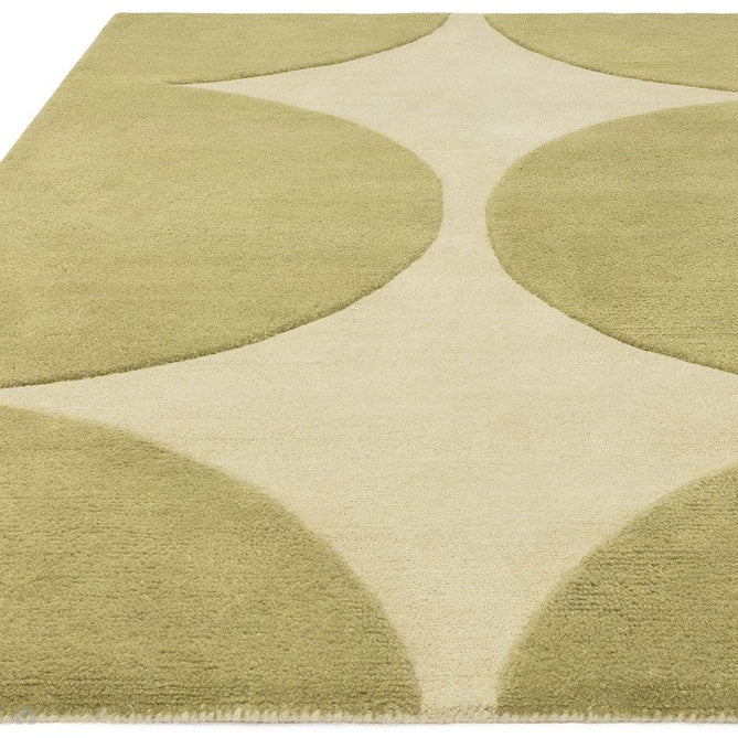 Canvas 01 Reflect Modern Abstract Hand-Woven Wool Hi-Low Contrast Textured Flat-Pile Green Rug-Asiatic Carpets-Rug Love - The Most Loved Rug Store