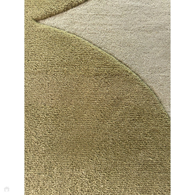 Canvas 01 Reflect Modern Abstract Hand-Woven Wool Hi-Low Contrast Textured Flat-Pile Green Rug-Asiatic Carpets-Rug Love - The Most Loved Rug Store