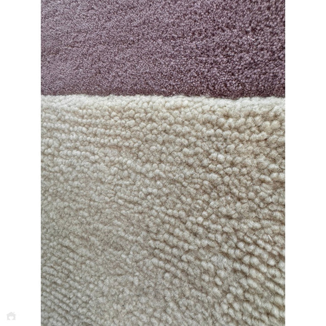 Canvas 02 Pebble Modern Abstract Hand-Woven Wool Hi-Low Contrast Textured Flat-Pile Purple Rug-Asiatic Carpets-Rug Love - The Most Loved Rug Store