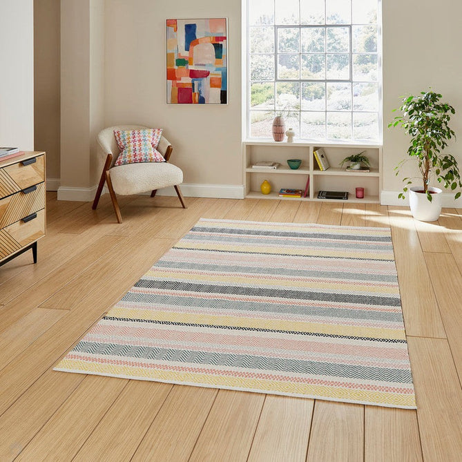 Cascade 29898 Modern Geometric Hand-Woven Cotton Flatweave Pastel Multi Rug-Think Rugs-Rug Love - The Most Loved Rug Store