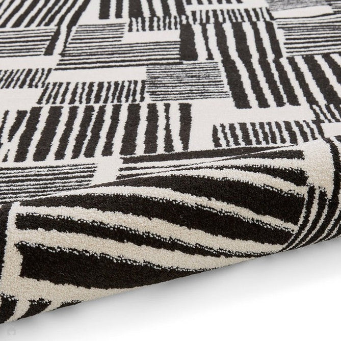 Catherine Lansfield Blocks Modern Abstract Black/White Rug-Think Rugs-Rug Love - The Most Loved Rug Store