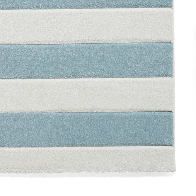 Catherine Lansfield Cove Stripe Modern Linear Blue/Cream Rug-Think Rugs-Rug Love - The Most Loved Rug Store