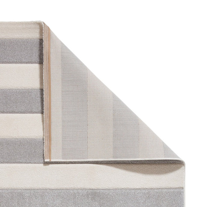 Catherine Lansfield Cove Stripe Modern Linear Grey/Cream Rug-Think Rugs-Rug Love - The Most Loved Rug Store