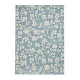 Catherine Lansfield Grace Floral Blue/Cream Rug