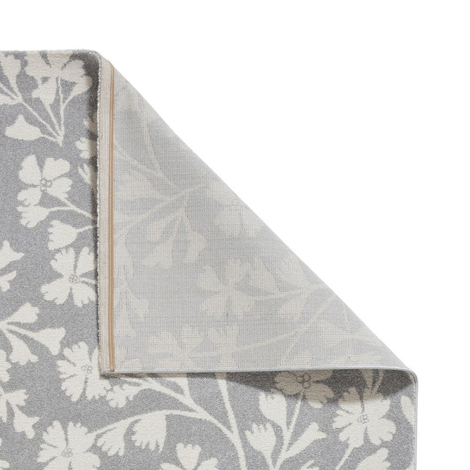 Catherine Lansfield Grace Floral Grey/Cream Rug-Think Rugs-Rug Love - The Most Loved Rug Store