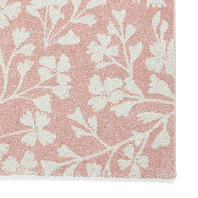 Catherine Lansfield Grace Floral Rose/Cream Rug-Think Rugs-Rug Love - The Most Loved Rug Store