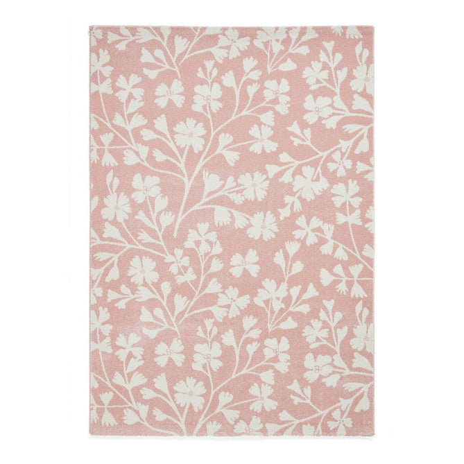 Catherine Lansfield Grace Floral Rose/Cream Rug-Think Rugs-Rug Love - The Most Loved Rug Store