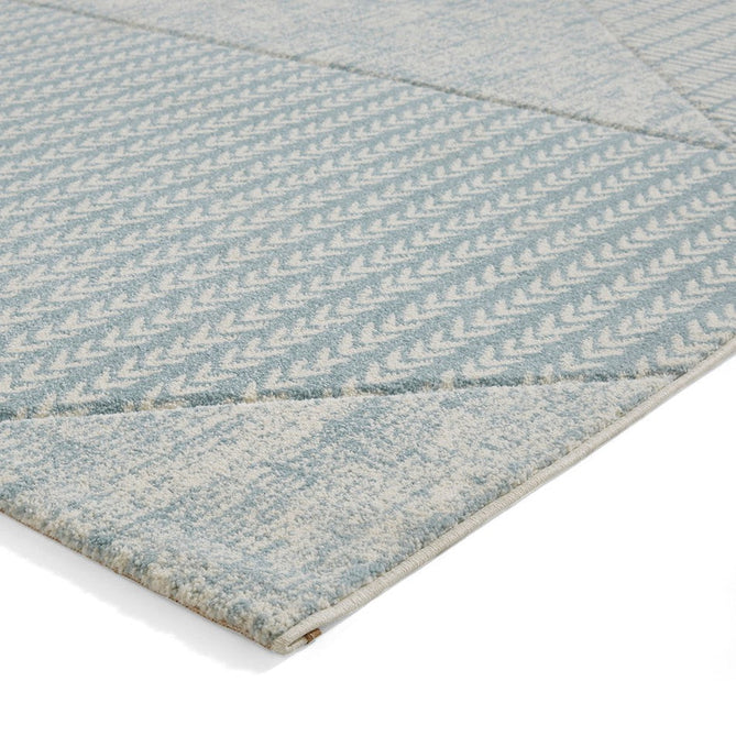 Catherine Lansfield Larsson Modern Abstract Blue/Cream Rug-Think Rugs-Rug Love - The Most Loved Rug Store