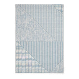 Catherine Lansfield Larsson Modern Abstract Blue/Cream Rug