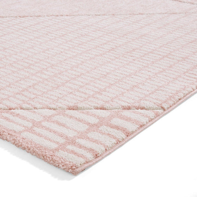 Catherine Lansfield Larsson Modern Abstract Rose/Cream Rug-Think Rugs-Rug Love - The Most Loved Rug Store