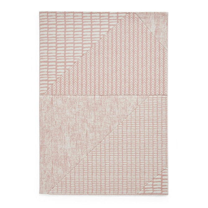 Catherine Lansfield Larsson Modern Abstract Rose/Cream Rug-Think Rugs-Rug Love - The Most Loved Rug Store