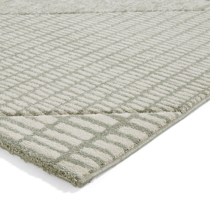 Catherine Lansfield Larsson Modern Abstract Sage/Cream Rug-Think Rugs-Rug Love - The Most Loved Rug Store