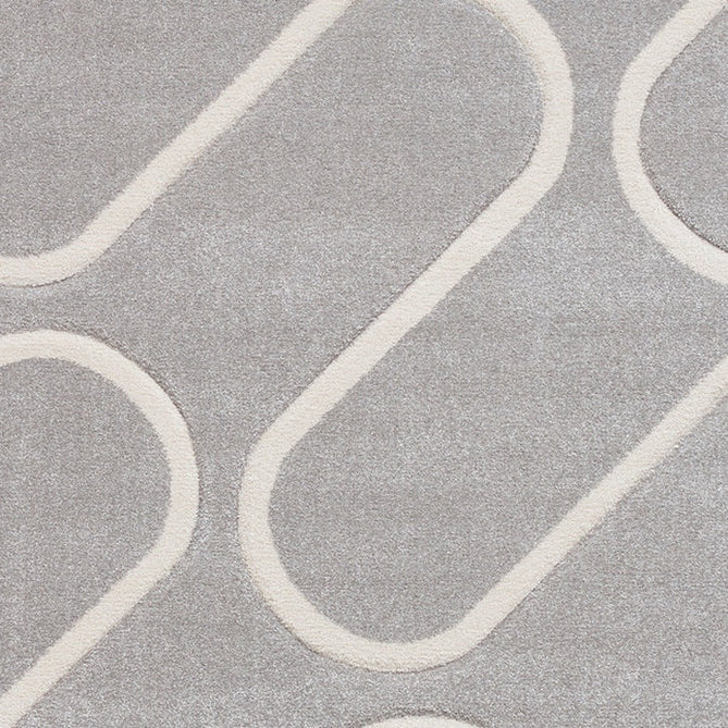 Catherine Lansfield Linear Curve Modern Geometric Grey/Cream Rug-Think Rugs-Rug Love - The Most Loved Rug Store