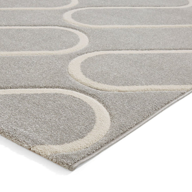 Catherine Lansfield Linear Curve Modern Geometric Grey/Cream Rug-Think Rugs-Rug Love - The Most Loved Rug Store