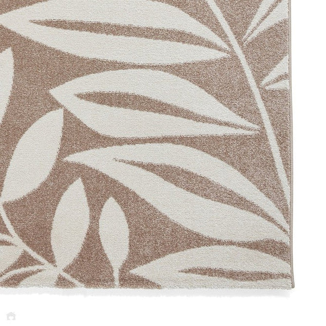 Catherine Lansfield Sorral Leaves Botanical Natural Rug-Think Rugs-Rug Love - The Most Loved Rug Store