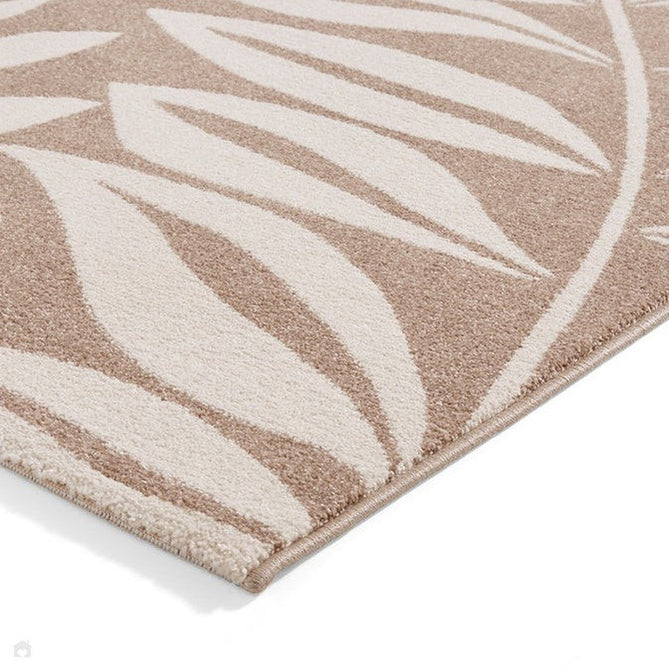 Catherine Lansfield Sorral Leaves Botanical Natural Rug-Think Rugs-Rug Love - The Most Loved Rug Store