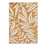 Catherine Lansfield Sorral Leaves Botanical Ochre Rug