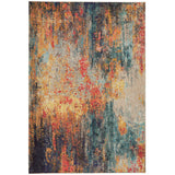 Celestial CES15 Modern Abstract Soft Durable Low Profile Short Pile Multicolour Rug