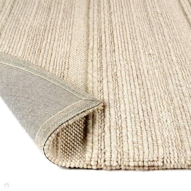 Chunky Knit Modern Plain Subtle Stipe Mottled Beaded Pebble Hand-Woven Textured Hi-Low Wool Flat-Pile Cream/Beige/Natural Rug-Origins-Rug Love - The Most Loved Rug Store