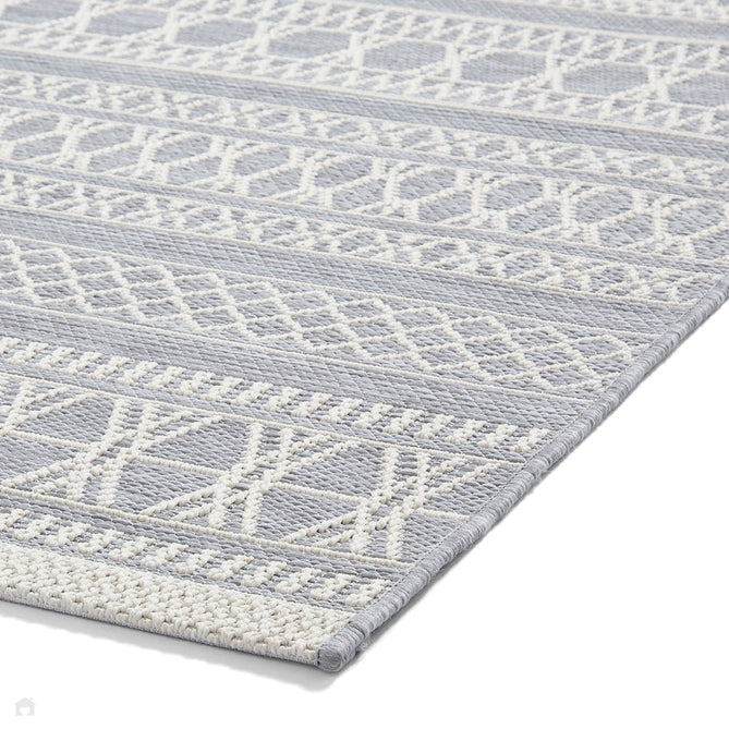 Coast 9421 Moroccan Durable Stain-Resistant Weatherproof Flatweave In-Outdoor Grey/Cream Rug-Think Rugs-Rug Love - The Most Loved Rug Store