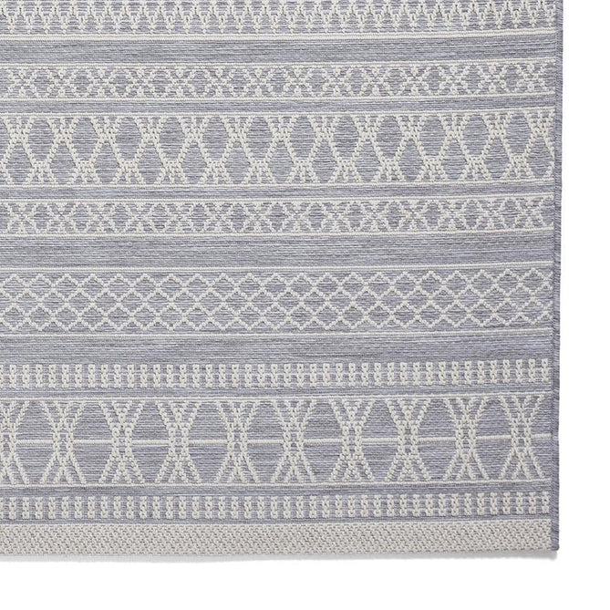 Coast 9421 Moroccan Durable Stain-Resistant Weatherproof Flatweave In-Outdoor Grey/Cream Rug-Think Rugs-Rug Love - The Most Loved Rug Store