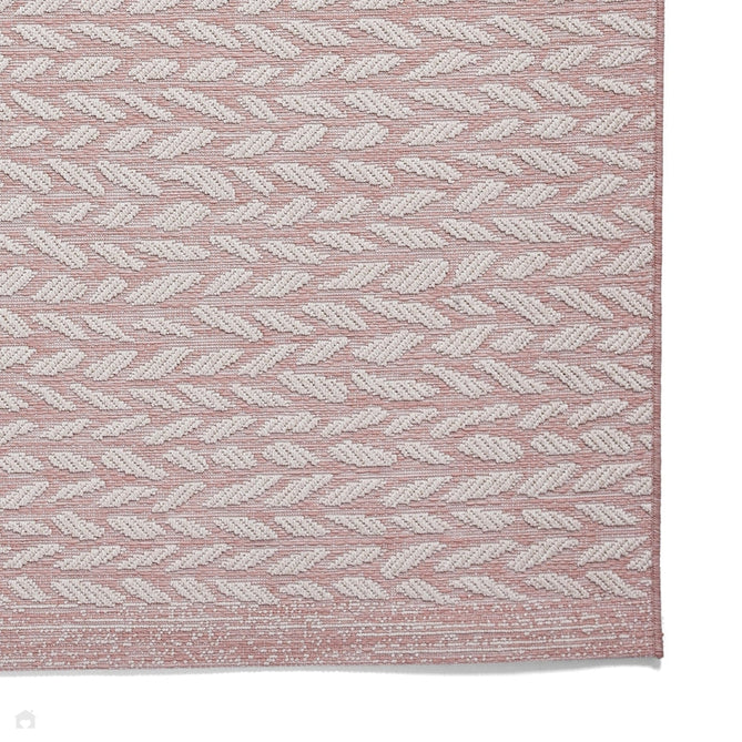 Coast A055 Moroccan Durable Stain-Resistant Weatherproof Flatweave In-Outdoor Rose Pink/Cream Rug-Think Rugs-Rug Love - The Most Loved Rug Store