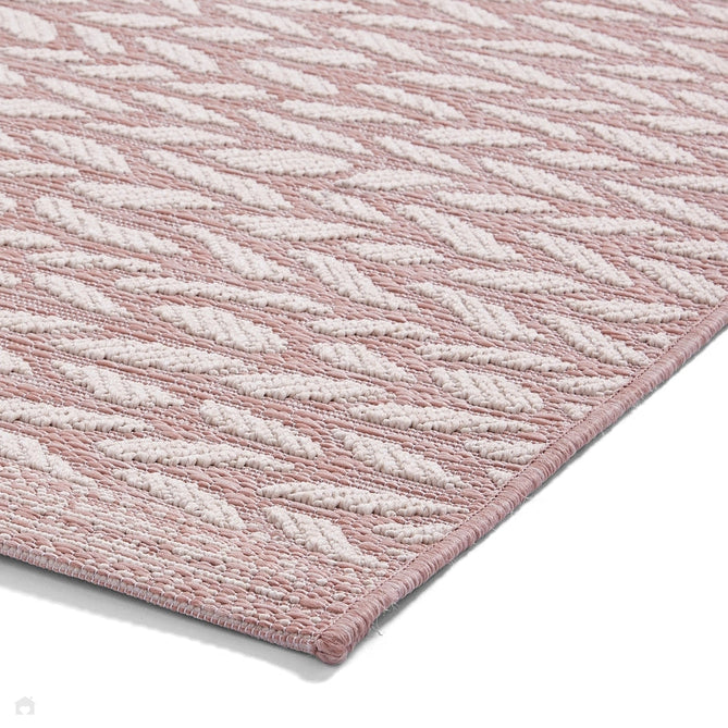 Coast A055 Moroccan Durable Stain-Resistant Weatherproof Flatweave In-Outdoor Rose Pink/Cream Rug-Think Rugs-Rug Love - The Most Loved Rug Store