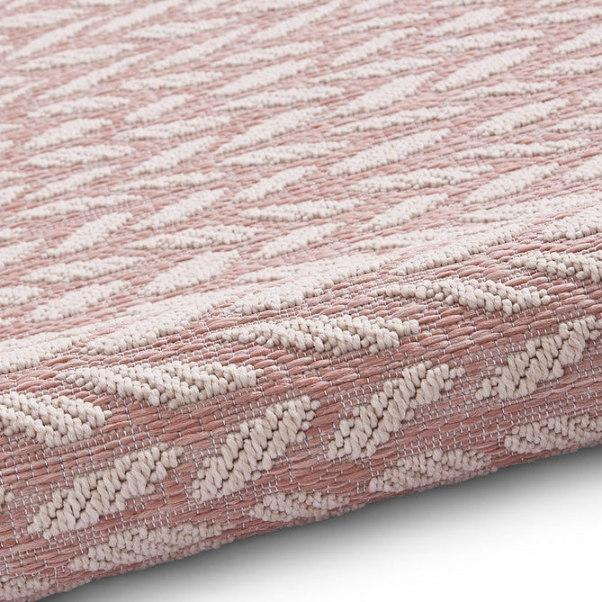 Coast A055 Moroccan Durable Stain-Resistant Weatherproof Flatweave In-Outdoor Rose Pink/Cream Rug-Think Rugs-Rug Love - The Most Loved Rug Store