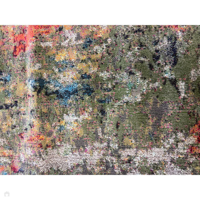 Colores Cloud CO01 Gardenia Modern Abstract Durable Low Short Pile Multicolour/Green/Orange Rug-Asiatic Carpets-Rug Love - The Most Loved Rug Store