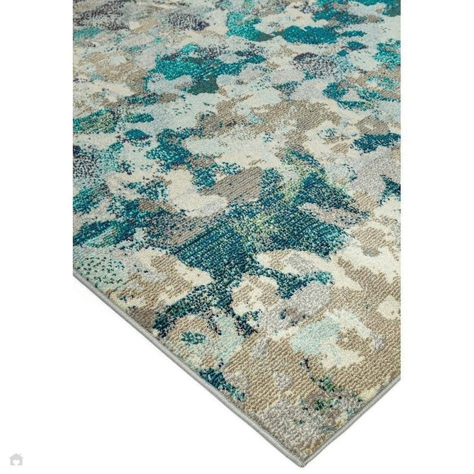 Colores Cloud CO03 Ethereal Modern Abstract Durable Low Short Pile Multicolour/Blue/Teal/Beige/Grey/Cream Rug-Asiatic Carpets-Rug Love - The Most Loved Rug Store