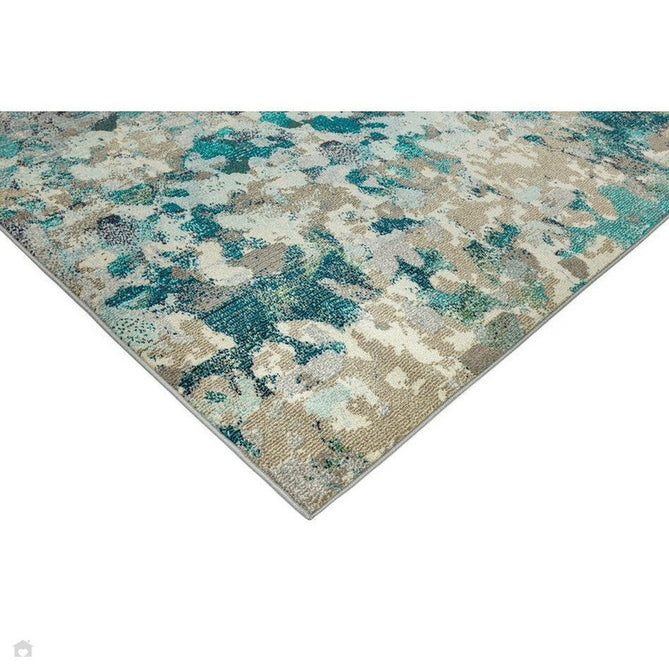 Colores Cloud CO03 Ethereal Modern Abstract Durable Low Short Pile Multicolour/Blue/Teal/Beige/Grey/Cream Rug-Asiatic Carpets-Rug Love - The Most Loved Rug Store