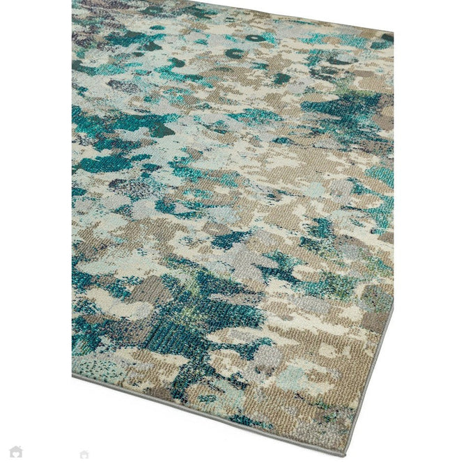 Colores Cloud CO03 Ethereal Modern Abstract Durable Low Short Pile Multicolour/Blue/Teal/Beige/Grey/Cream Rug-Asiatic Carpets-Rug Love - The Most Loved Rug Store