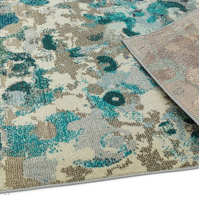 Colores Cloud CO03 Ethereal Modern Abstract Durable Low Short Pile Multicolour/Blue/Teal/Beige/Grey/Cream Rug-Asiatic Carpets-Rug Love - The Most Loved Rug Store