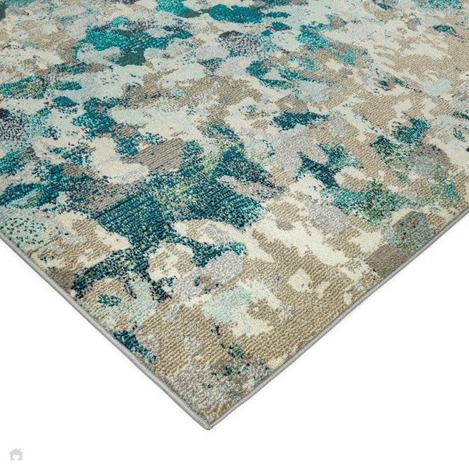 Colores Cloud CO03 Ethereal Modern Abstract Durable Low Short Pile Multicolour/Blue/Teal/Beige/Grey/Cream Rug-Asiatic Carpets-Rug Love - The Most Loved Rug Store