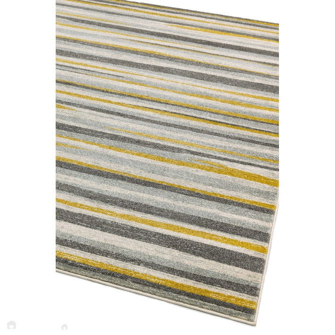 Colt CL10 Stripe Modern Striped Durable Low Short Pile Mustard Rug-Asiatic Carpets-Rug Love - The Most Loved Rug Store